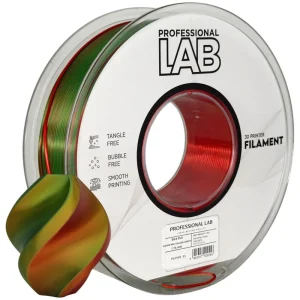 SILK PLA Red/Yellow/Green (1.75mm/1.0kg)