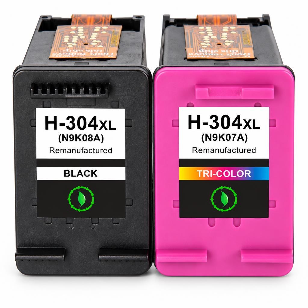 FoxProducts HP 304XL huismerk multipack – zwart en kleur — Product photograph