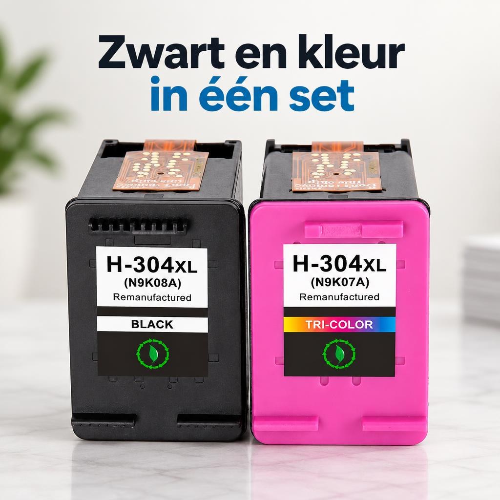 FoxProducts HP 304XL huismerk multipack – zwart en kleur — Hero banner