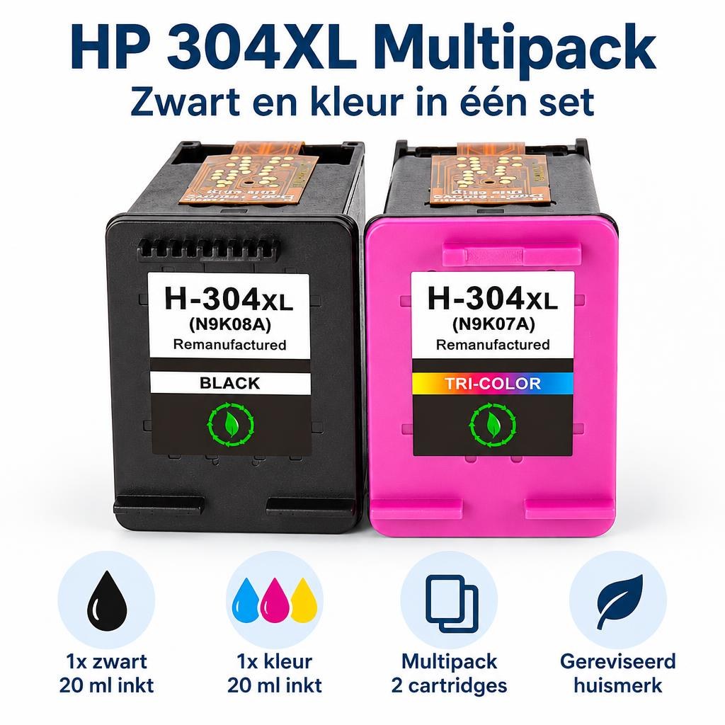 FoxProducts HP 304XL huismerk multipack – zwart en kleur — Key differentiator / advanced features