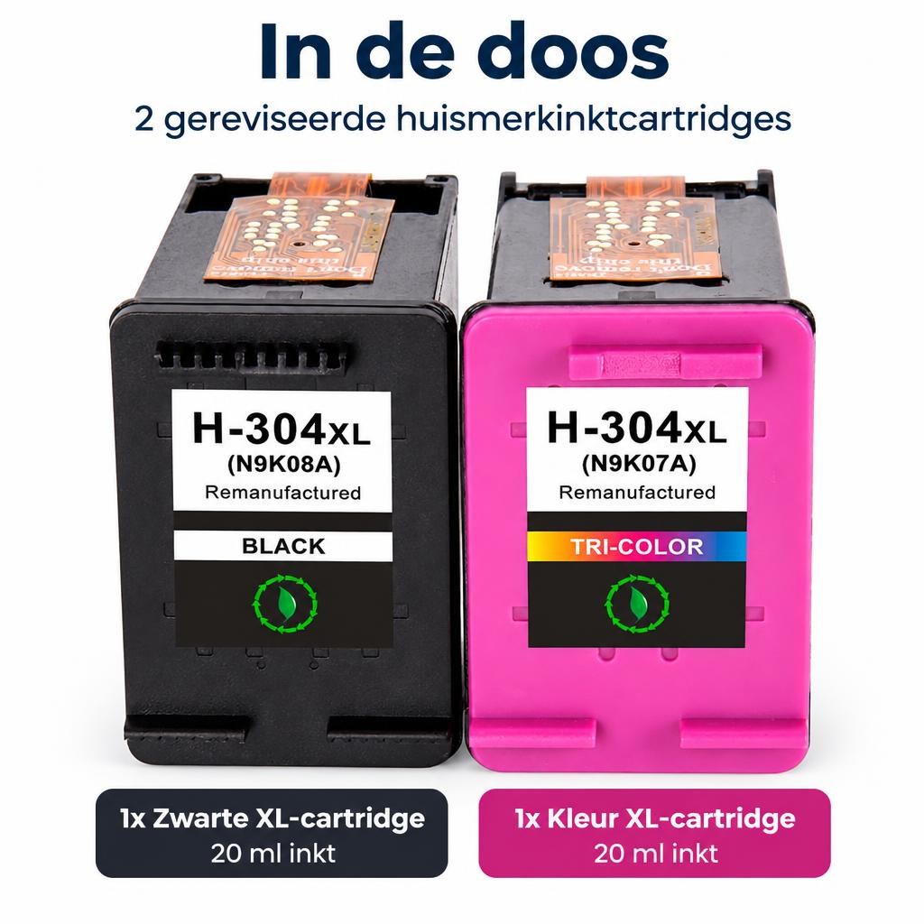 FoxProducts HP 304XL huismerk multipack – zwart en kleur — What is included