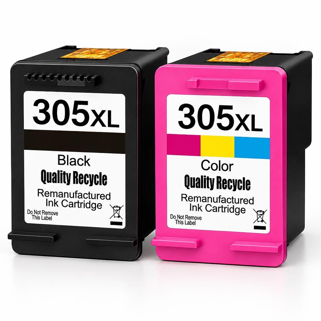 FoxProducts inktcartridges geschikt voor HP 305XL – 2-pack — Product photograph