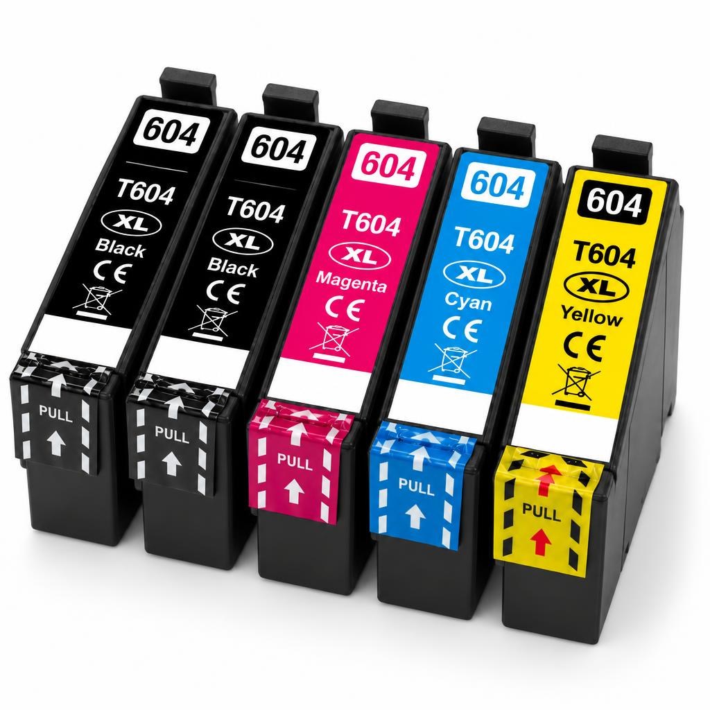 FoxProducts huismerk inktcartridges voor Epson 604 / 604XL – 5-pack — Product photograph