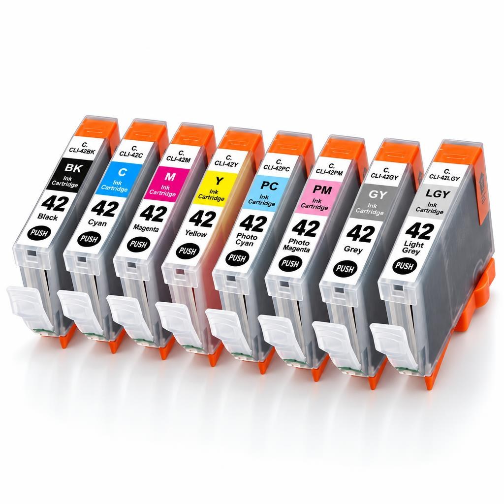 FoxProducts CLI-42 inktcartridges – multipack 8 stuks — Product photograph