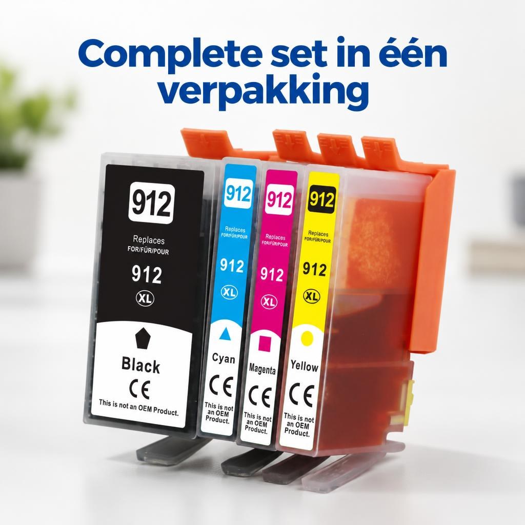 FoxProducts 912XL multipack – 4 inktcartridges geschikt voor HP — Hero banner