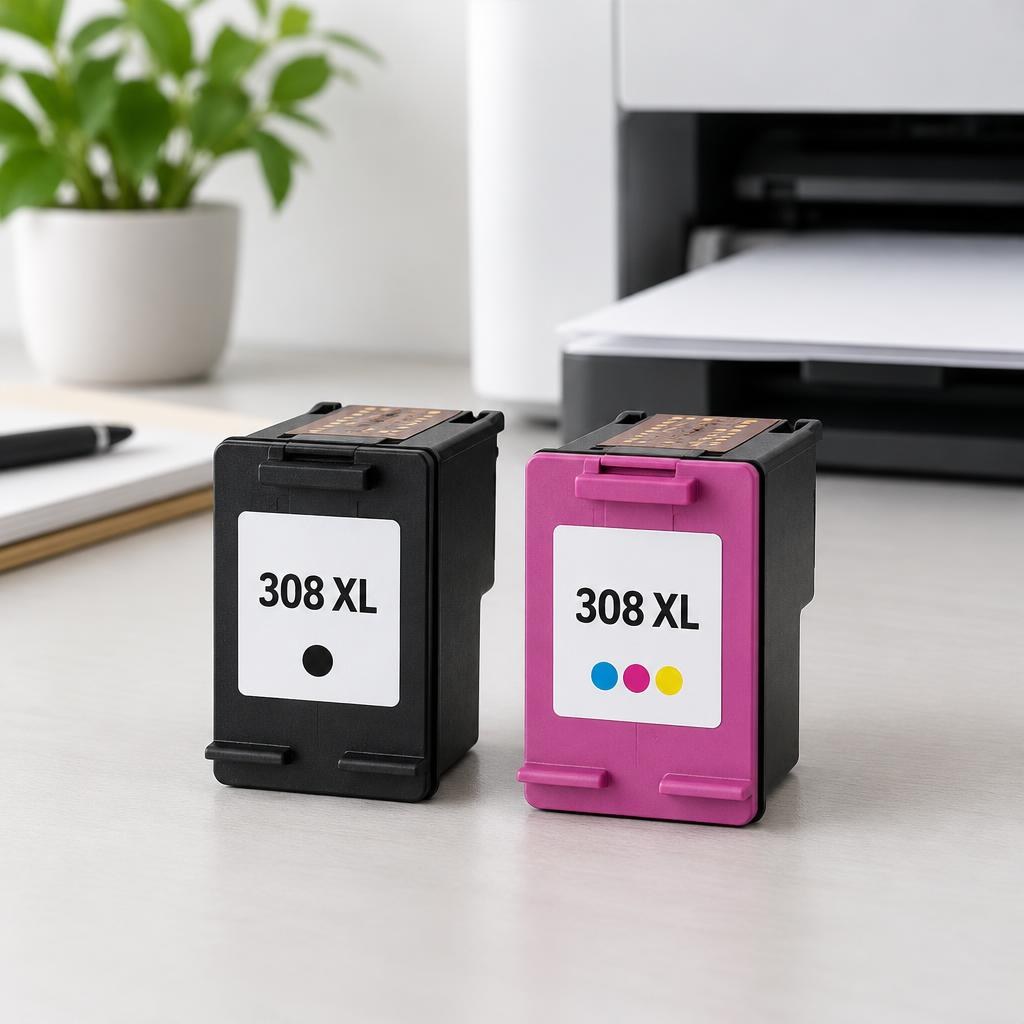 FoxProducts 308 XL inktcartridge zwart en kleur voor HP — Lifestyle image