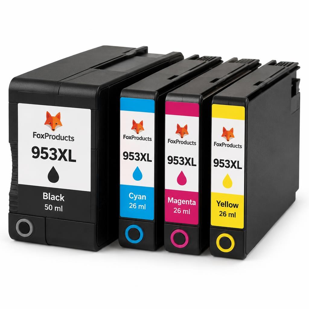 FoxProducts 953 / 953XL inktcartridges – 4 stuks voor HP — Product photograph