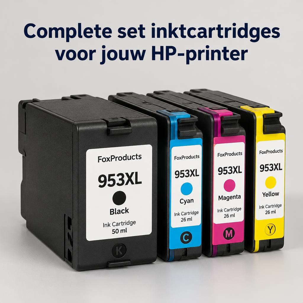 FoxProducts 953 / 953XL inktcartridges – 4 stuks voor HP — Hero banner